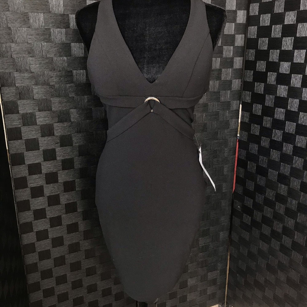 NEW⭐️ Sequin Hearts Black Mini Zip Up Dress 🖤